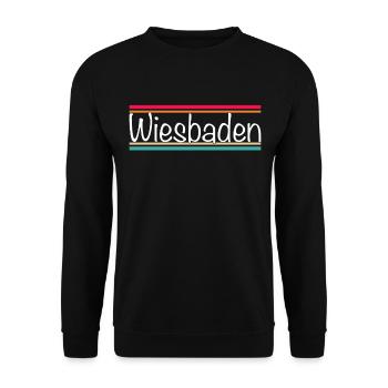 Wiesbaden - Unisex Pullover - Schwarz - Vorne - Alina (178cm) & Michal (187cm)