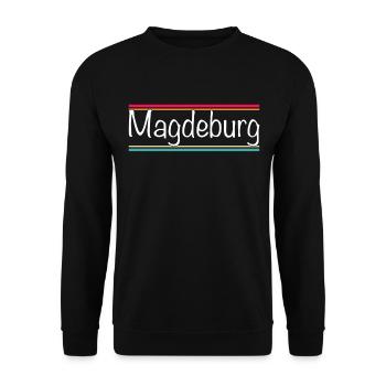 Magdeburg - Unisex Sweatshirt - black - Front - Alina (178cm) & Michal (187cm)