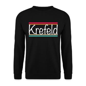 Krefeld - Unisex Pullover - Schwarz - Vorne - Alina (178cm) & Michal (187cm)
