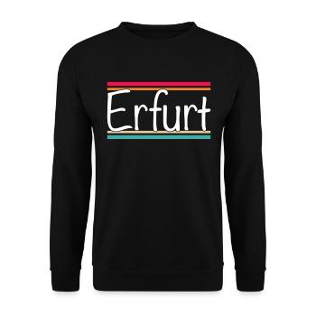 Erfurt - Unisex Sweatshirt - black - Front - Alina (178cm) & Michal (187cm)