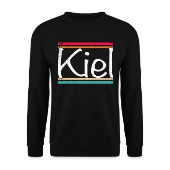Kiel - Unisex Pullover - Schwarz - Vorne - Alina (178cm) & Michal (187cm)