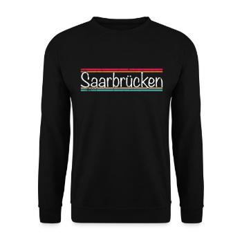 Sarrebruck - Sweat-shirt Unisexe - noir - Devant - Alina (178cm) & Michal (187cm)