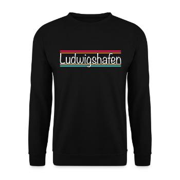 Ludwigshafen - Unisex Sweatshirt - black - Front - Alina (178cm) & Michal (187cm)