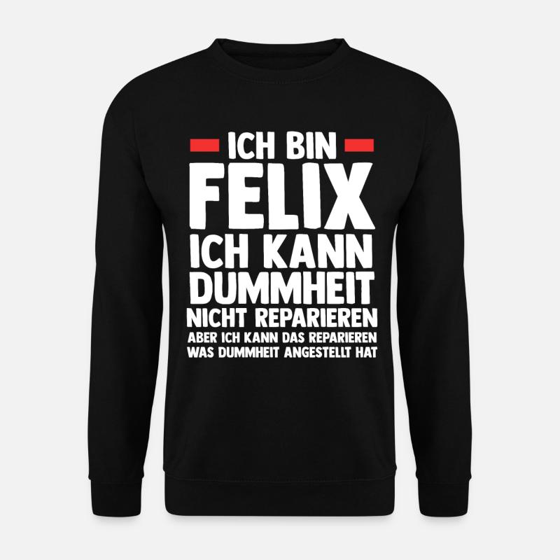 Felix - Unisex Pullover - Schwarz