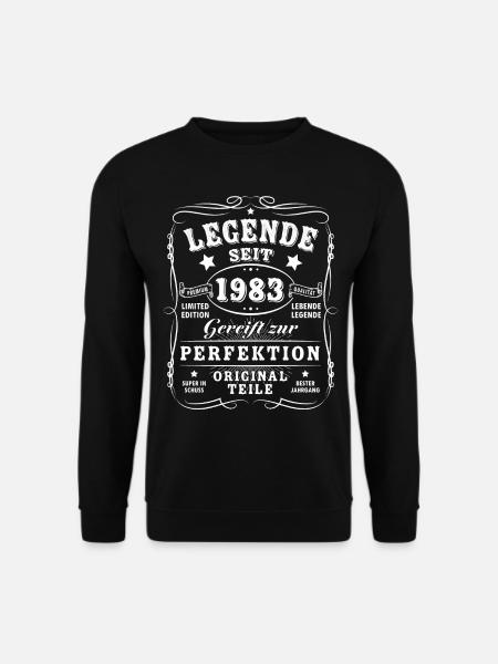 1983 Geburtstag Mann 40 Jahre Deko 40er Geburtstag - Unisex Pullover - Schwarz