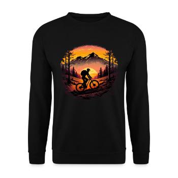 Conception cool de descente de VTT pour les fans de VTT - Sweat-shirt Unisexe - noir - Devant - Alina (178cm) & Michal (187cm)