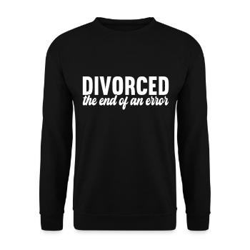 Scheidung Geschieden - Unisex Pullover - Schwarz - Vorne - Alina (178cm) & Michal (187cm)