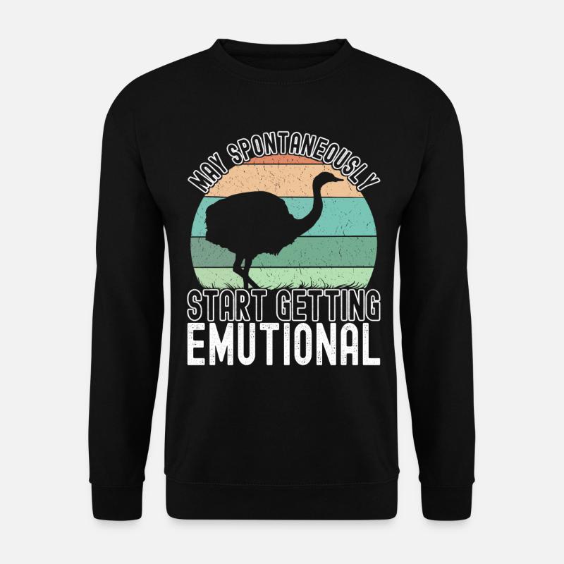 Emu Strauß - Unisex Pullover - Schwarz