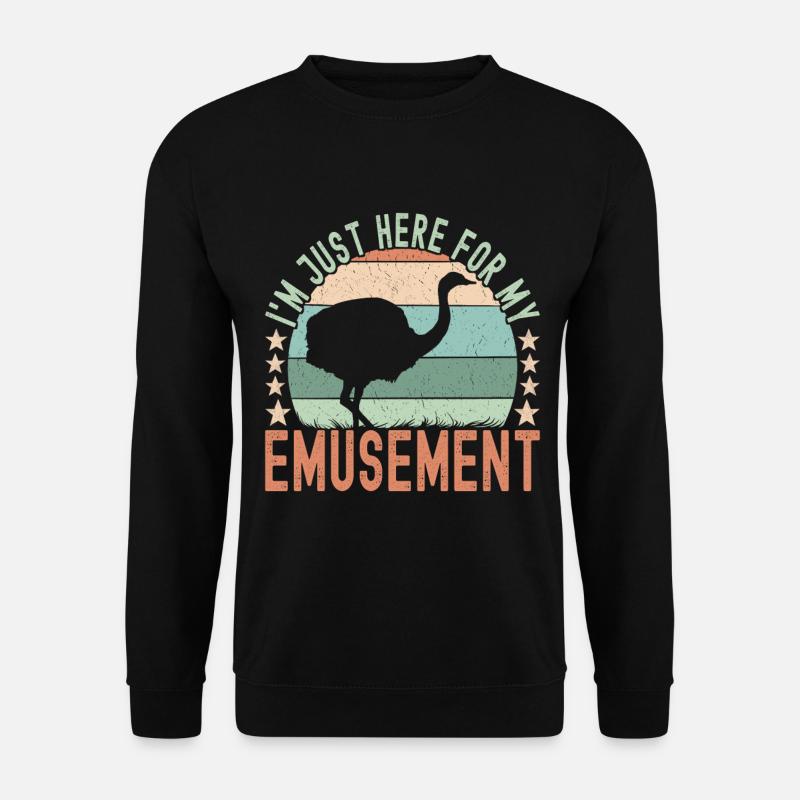 Emu Strauß - Unisex Pullover - Schwarz