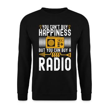 Ham Radio Ham Radio Operator - Unisex Sweatshirt - black - Front - Alina (178cm) & Michal (187cm)