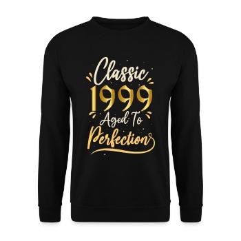 Birthday 1999 gift 1999 Classic 1999 - Unisex Sweatshirt - black - Front - Alina (178cm) & Michal (187cm)