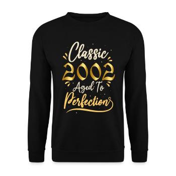 Anniversaire 2002 cadeau 2002 Classic 2002 - Sweat-shirt Unisexe - noir - Devant - Alina (178cm) & Michal (187cm)