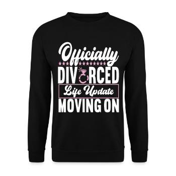 Divorce Divorced - Unisex Sweatshirt - black - Front - Alina (178cm) & Michal (187cm)