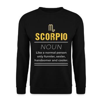Nom du Scorpion - Comme une personne normale seulement - Sweat-shirt Unisexe - noir - Devant - Alina (178cm) & Michal (187cm)