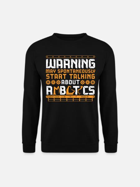 Robot Robotics Engineer Vintage - Unisex Pullover - Schwarz