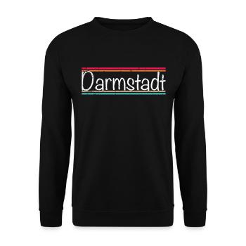 Darmstadt - Unisex Sweatshirt - black - Front - Alina (178cm) & Michal (187cm)