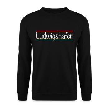Ludwigshafen - Unisex Sweatshirt - black - Front - Alina (178cm) & Michal (187cm)