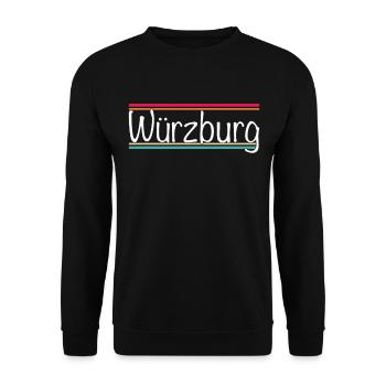 Würzburg - Unisex Sweatshirt - black - Front - Alina (178cm) & Michal (187cm)
