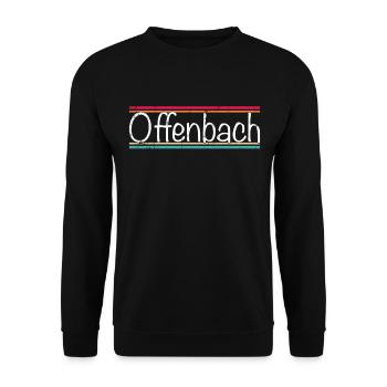 Offenbach - Unisex Pullover - Schwarz - Vorne - Alina (178cm) & Michal (187cm)