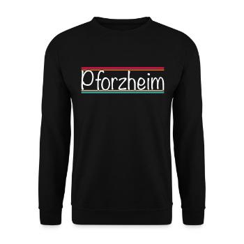 Pforzheim - Sweat-shirt Unisexe - noir - Devant - Alina (178cm) & Michal (187cm)