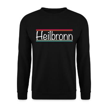 Heilbronn - Unisex Pullover - Schwarz - Vorne - Alina (178cm) & Michal (187cm)