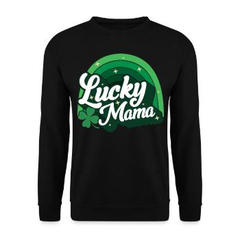 Cadeau de la Saint-Patrick Shamrock Femmes irlandaises - Sweat-shirt Unisexe - noir - Devant - Alina (178cm) & Michal (187cm)