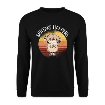 Cueilleur de champignons Chasseurs de champignons Amateurs de champignons Champignons Ferme de champignons - Sweat-shirt Unisexe - noir - Devant - Alina (178cm) & Michal (187cm)