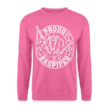 Joueur de cornemuse - Proud Bagpiper - Sweat-shirt Unisexe - rose - Devant