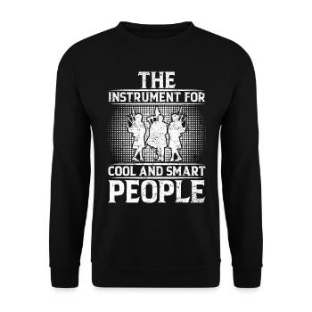 Bagpipe Player - The Instrument For Cool And Smart - Unisex Sweatshirt - black - Front - Alina (178cm) & Michal (187cm)