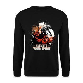 Conception cool de descente de VTT pour les fans de VTT - Sweat-shirt Unisexe - noir - Devant - Alina (178cm) & Michal (187cm)