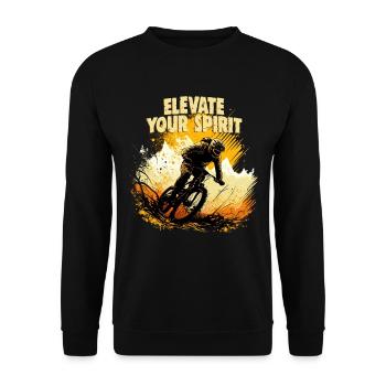 Conception cool de descente de VTT pour les fans de VTT - Sweat-shirt Unisexe - noir - Devant - Alina (178cm) & Michal (187cm)