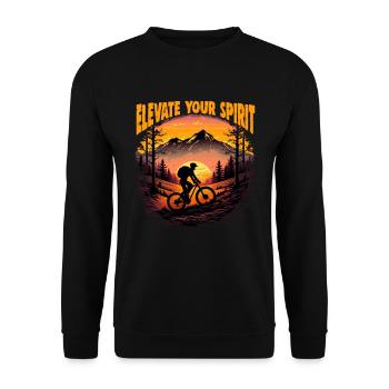Conception cool de descente de VTT pour les fans de VTT - Sweat-shirt Unisexe - noir - Devant - Alina (178cm) & Michal (187cm)