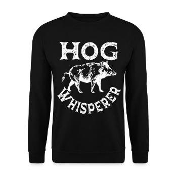 Pig Whisperer Wildlife Hunter Hunter Hunting Hunting - Sweat-shirt Unisexe - noir - Devant - Alina (178cm) & Michal (187cm)
