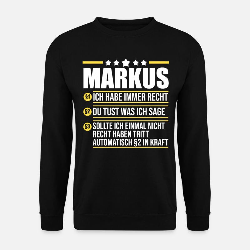 Markus - Unisex Sweatshirt - black