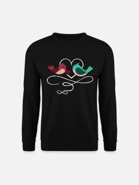 Couple amoureux - Sweat-shirt Unisexe - noir