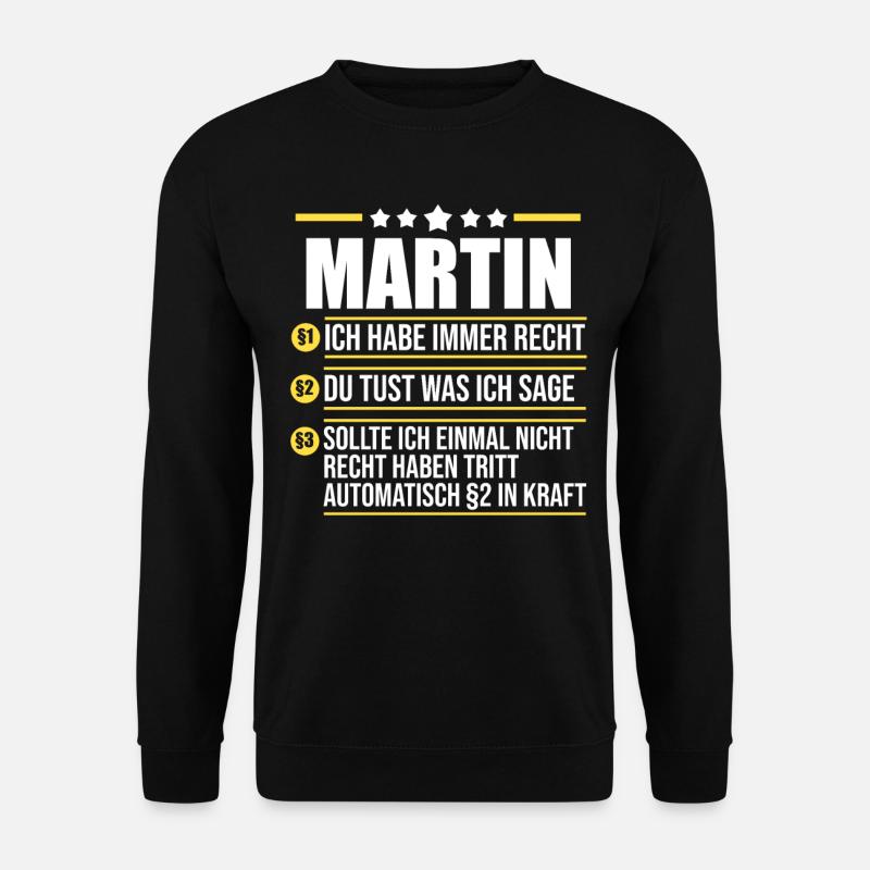 Martin - Unisex Sweatshirt - black