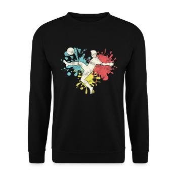 Footballeur - Sweat-shirt Unisexe - noir - Devant - Alina (178cm) & Michal (187cm)