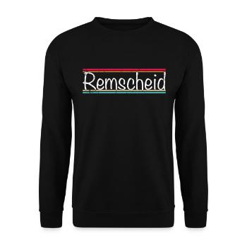 Remscheid - Unisex Sweatshirt - black - Front - Alina (178cm) & Michal (187cm)
