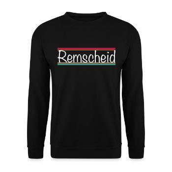 Remscheid - Unisex Sweatshirt - black - Front - Alina (178cm) & Michal (187cm)