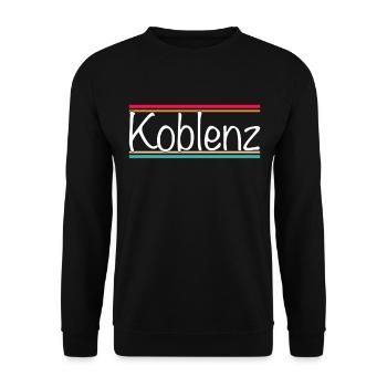 Koblenz - Unisex Sweatshirt - black - Front - Alina (178cm) & Michal (187cm)