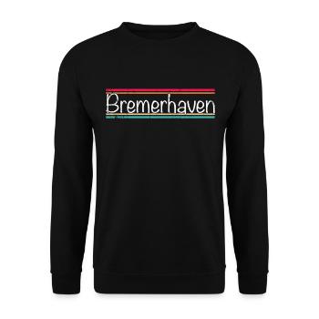 Bremerhaven - Sweat-shirt Unisexe - noir - Devant - Alina (178cm) & Michal (187cm)