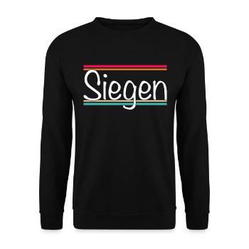 Win - Unisex Sweatshirt - black - Front - Alina (178cm) & Michal (187cm)