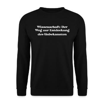 Wissenschaft - Wissenschaft: Der Weg zur - Unisex Pullover - Schwarz - Vorne - Alina (178cm) & Michal (187cm)
