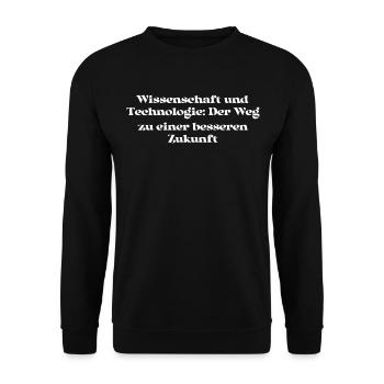 Wissenschaft - Wissenschaft und Technologie: Der - Unisex Pullover - Schwarz - Vorne - Alina (178cm) & Michal (187cm)