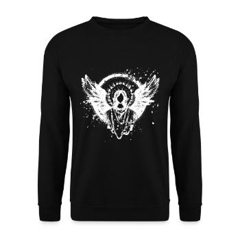 Angel Epic Beyond Death Resurrection Jesus God - Unisex Sweatshirt - black - Front - Alina (178cm) & Michal (187cm)