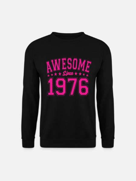 Awesome Since 1976 Geburtstag 1976 Vintage 1976 - Unisex Pullover - Schwarz