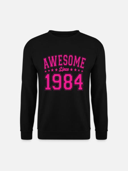 Awesome Since 1984 Geburtstag 1984 Vintage 1984 - Unisex Pullover - Schwarz