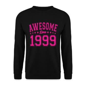 Awesome Since 1999 Birthday 1999 Vintage 1999 - Unisex Sweatshirt - black - Front - Alina (178cm) & Michal (187cm)