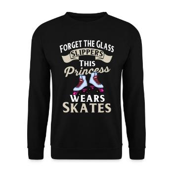 Inline Skater - Unisex Pullover - Schwarz - Vorne - Alina (178cm) & Michal (187cm)