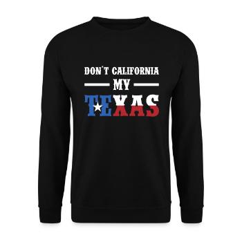 Texas Gift Huston Austin Dallas El Paso Rodeo - Unisex Sweatshirt - black - Front - Alina (178cm) & Michal (187cm)